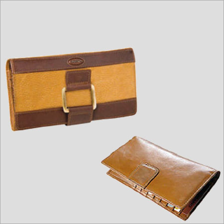 Ladies Leather Wallet - Soft Leather, Brown and Earth Tones, Elegant Buckles with Coin Pocket, Customizable Designs