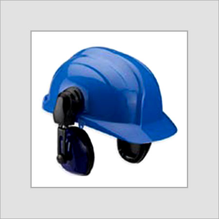 Glossy Finish Plain Black And Blue Helmets For Engineering Industries