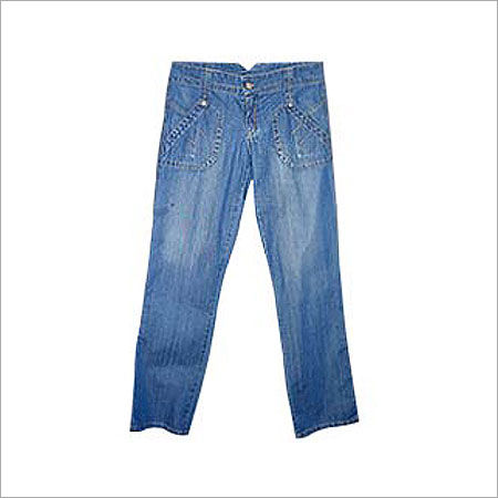 Water Proof Blue Denim Ladies Jeans