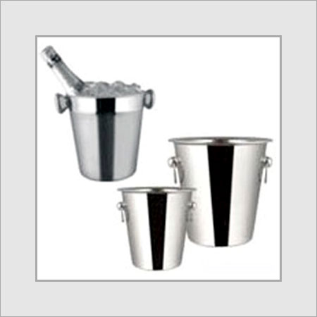 Stainless Steel Round Shape Ice Bucket