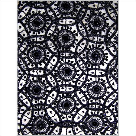 Black Designing Net Fabric