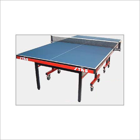 Square Blue Color Table Tennis Court