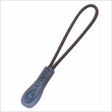 Grey Drop Tear Shape Zipper Puller