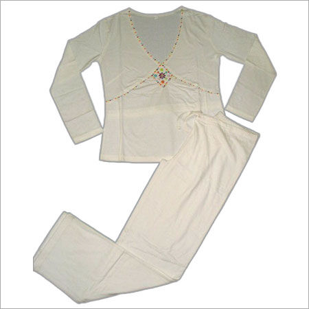 Cream Color Kurta Pajama Decoration Material: Beads