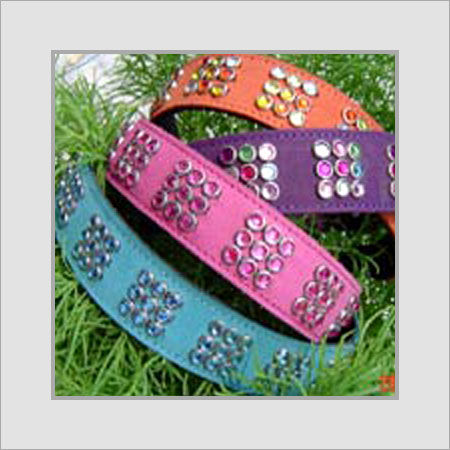Dog Collars With Square Gems