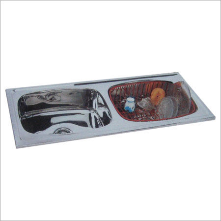 Double Sink - 940X457X203 MM Overall Size, 356X406 MM Bowl Size 