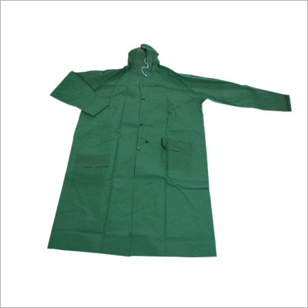 Waterproof Nylon Green Color Raincoat