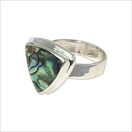 Silver Ring With Precious Stone Gender: Women