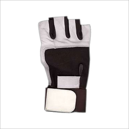 White And Black Skin Friendly Fingerless Gloves