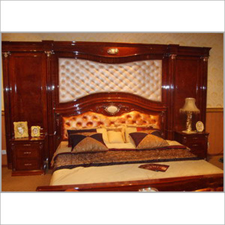 Solid Veneer Wood Bed