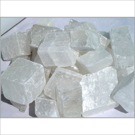 Block White Color Mineral Calcite