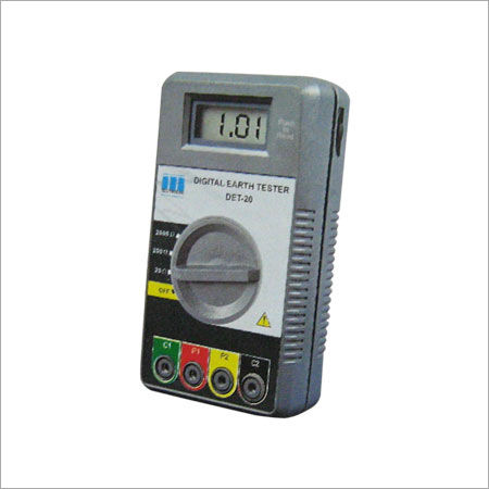 Det-20 - Compact Hand-Held Earth Resistance Meter | 3.5 Digit Accuracy, 10 mA Test Current