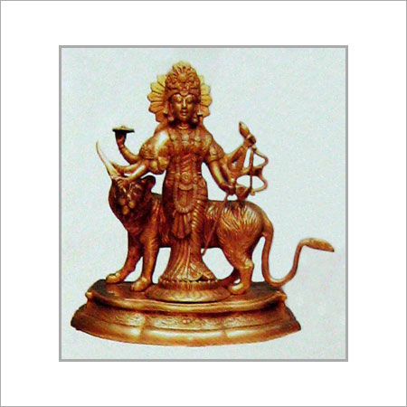 Moisture Proof Designer Brass Durga Sculpture