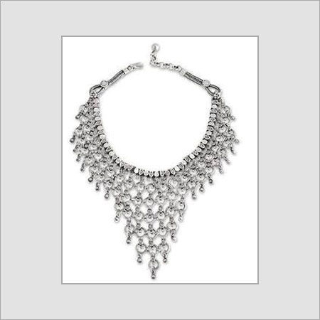 Designer Silver Necklaces With Beads Gender: Women