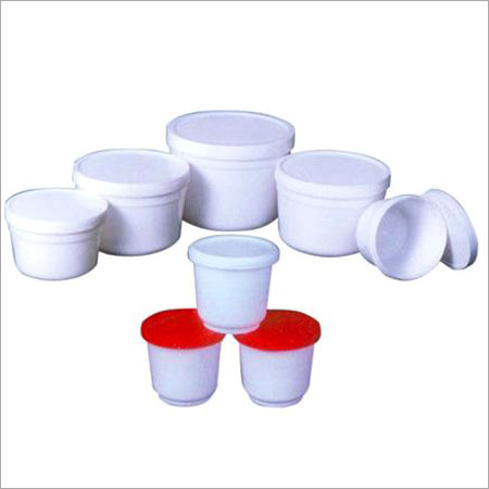 Plastic Thread & Push Lid Type Container