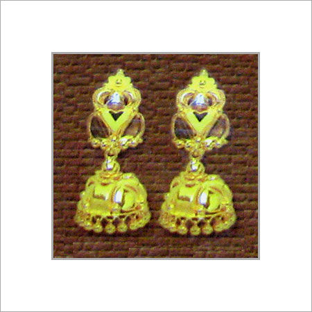 Golden Stylish Gold Antique Earrings