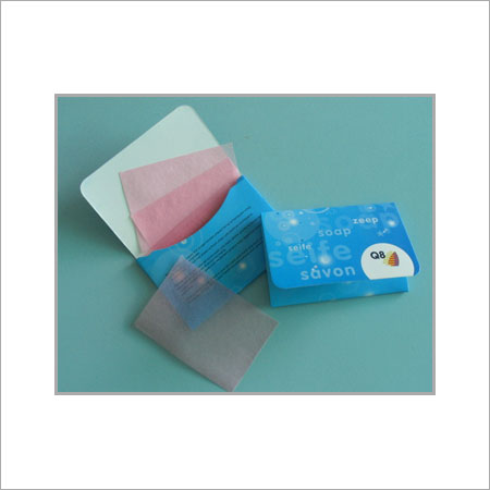 Blue Easily Carried Thin Paper Soap