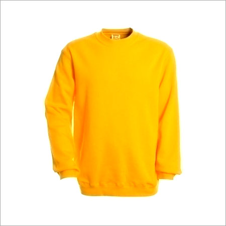 Cotton Long Sleeve Round Neck T-Shirt - Yellow Color, Smooth and Skin-Friendly Fabric, Casual Wear for All Seasons | Perfectly Plain Design, Adult Sizes XXS to XXXL