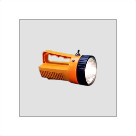 Yellow Rechargeable Solar Torch With Solar Detachable Solar Panel