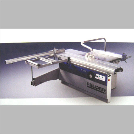 Grey Sliding Table Saw Machine