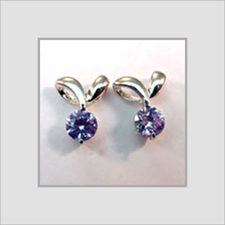 Blue Berry Earrings In Sterling Silver Gender: Women