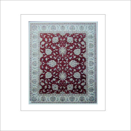 Red Designer Hand Knotted Carpet