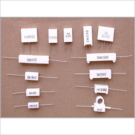 White Low Maintenance Cement Resistor