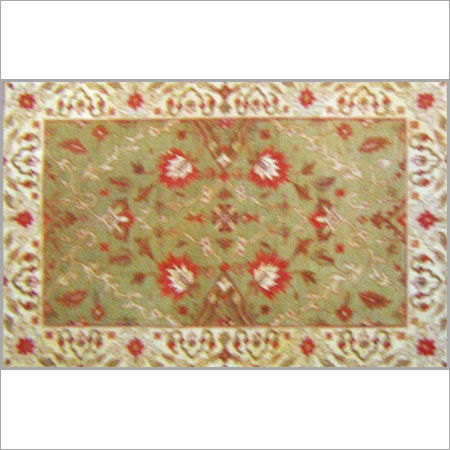 Printed Hand Knotted Carpet Non-Slip