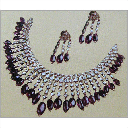 Ruby Necklace Set