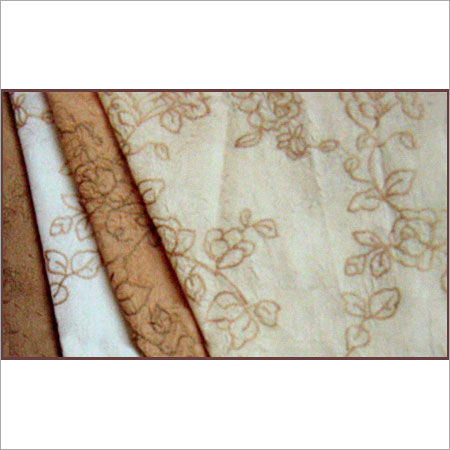 Brown Printed Silk Curtain Fabric