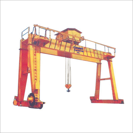 Double Girder Goliath Crane - Rolled Steel Fabrication, Outdoor Heavy Load Handling | Versatile for Engineering, Ship Yards, Granite Cutting, Polishing Industries