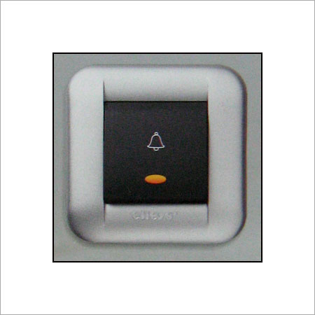 Silver Rectangular Modular Plate Switch