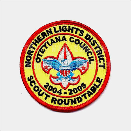 Yellow Round Scouts Embroidery Patches