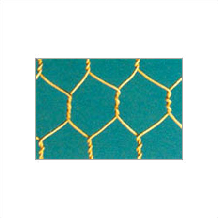 Hexagonal Yellow Wire Netting