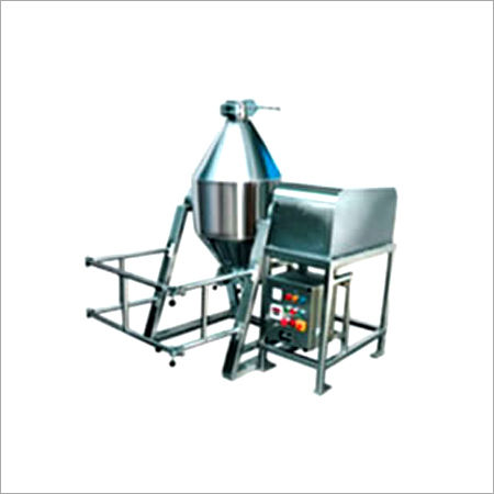 Double Cone Blender - Stainless Steel, Sturdy Design with Gearbox and Motor | Efficient Mixing for Pharmaceuticals, Food, Chemicals, Cosmetics