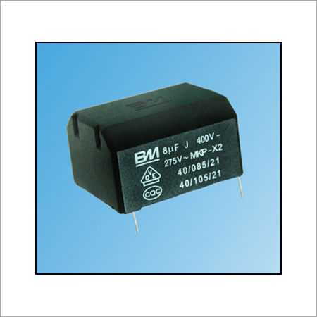 Black Fine Finish Metallized Film Capacitor