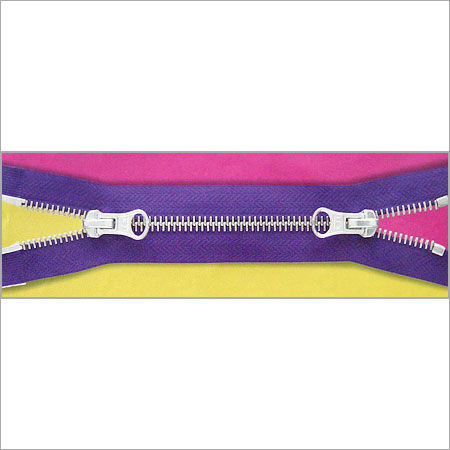 TWO WAY METAL ZIPPER