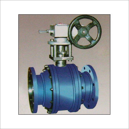 Worm Gear Operated Flange End Ball Valve