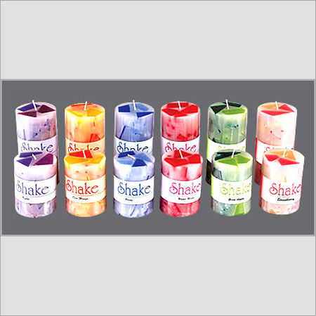 SHAKE LINE PILLAR CANDLE