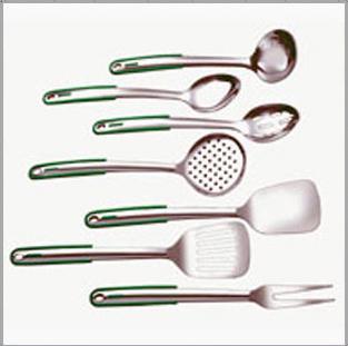 Stainless Steel Kitchen Tools - 1.6mm & 1.8mm Thickness | Ergonomic Plastic Handle, Heat & Corrosion Resistant