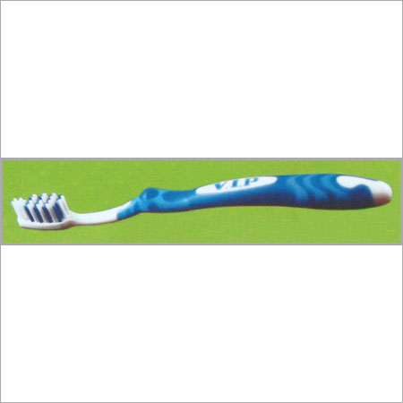 Strong Rubberized Handle Sleek Toothbrush