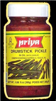 Drumstick Pickle - Tangy Flavor with or without Garlic, Over 30 Irresistible Varieties