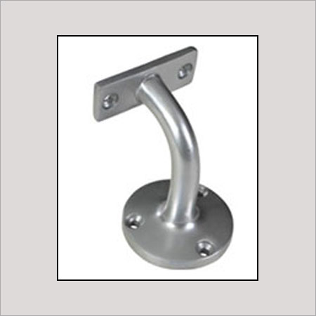 Silver Plain Pattern Aluminium Handrail Bracket