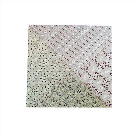 White Smooth Texture Lace Fabrics