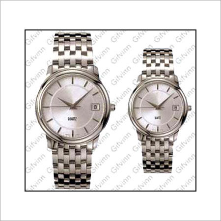 Silver Stainless Steel Case Wrist Watch