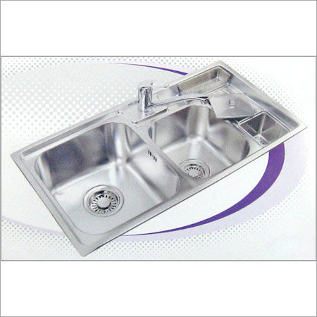 Grey Double Bowl Kitchen Sinks