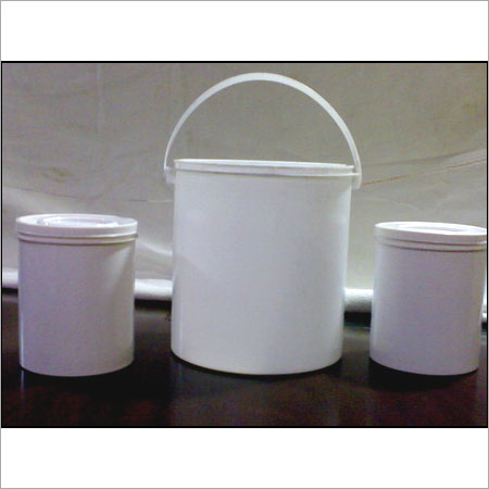 Plain White Plastic Container For Paint
