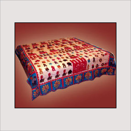 Applique Printed Bed Cover