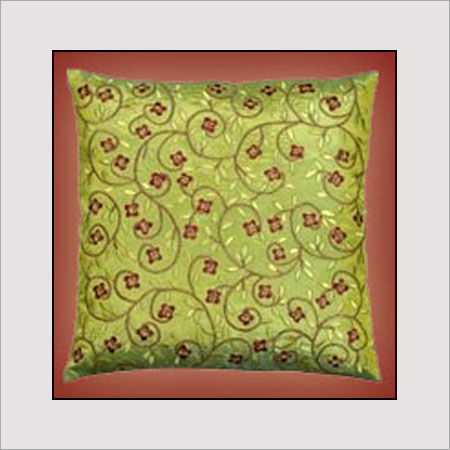 Embroidered Green Color Pillow Covers