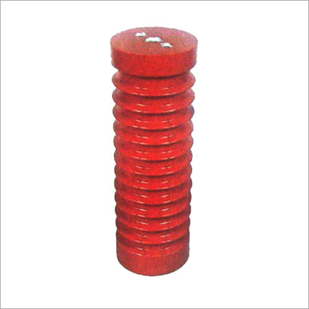 Red Light Weight Round Electrical Insulator For Industrial Use